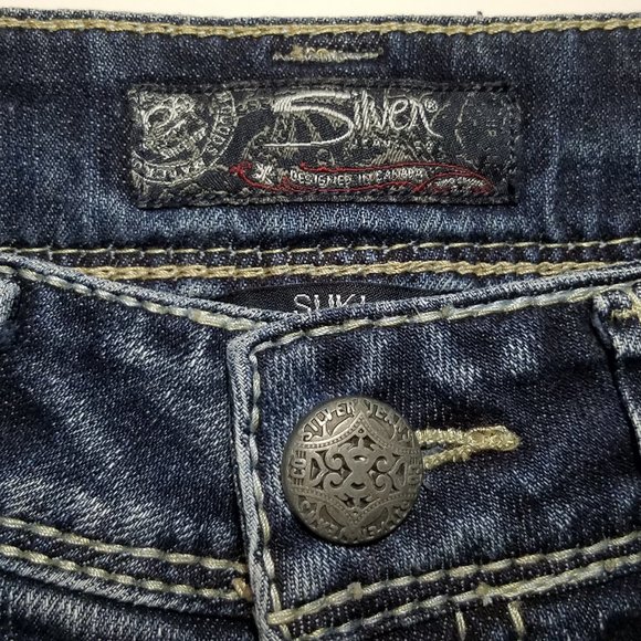 Silver Suki Straight Leg Stretch Jeans - 29/32 - Picture 8 of 15